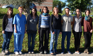 Algunos de los autores del estudio, de izq. a dcha.: Marta Verdún, Marta Valle, Núria Busquets, Sandra Talavera, Raquel Rivas, Marco Brustolin, Núria Pujol y Cristina Santamaría.